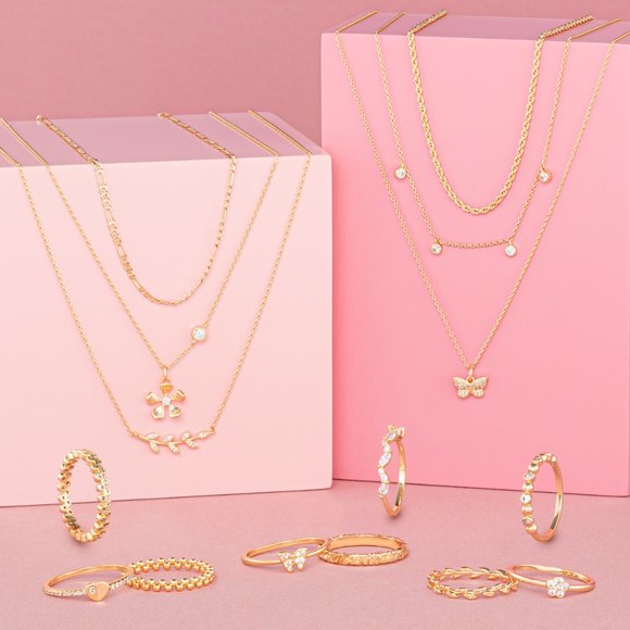 Boho Layered Necklace, Charmed Aroma Wanderlust Collection - Picture 2 of 6